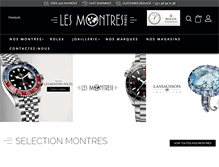 Tablet Screenshot of boutiquelesmontres.com